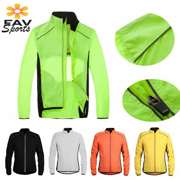 

men outdoor sports running jacket windproof reflective cycling jacket men ride cycle mtb clothes long sleeve jerseys, Black;red