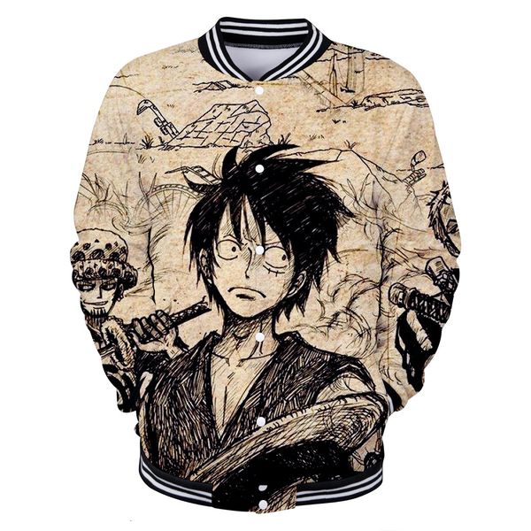 

hoodies king pirates day one piece lu fei su long digital cartoon printing 3d baseball winter clothing hoodie, Blue;black