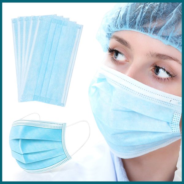 

buy three layer disposable mask anti dust fog mouth muffle face masks anti bacteria face masks breathable mouth cover mascherine sale