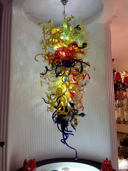 

multicolor art decor murano glass led light source 100% hand blown glass chihuly chandeliers vintage ceiling decor