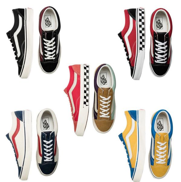 checkerboard tennis shoes