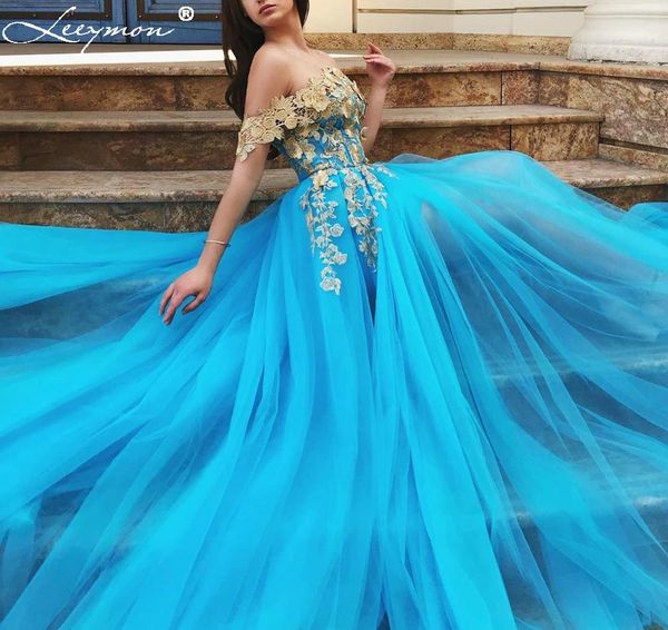 

blue off shoulder lace appliques evening dress a line high slit prom dress vestido de festa long, White;black