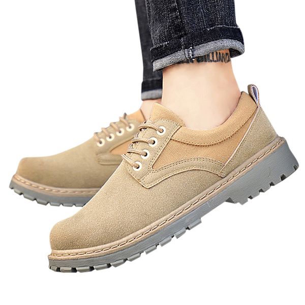

suede leather lace up men casual shoes soft mens loafers moccasins shoes big size zapatos hombre cuero genuino #y4, Black
