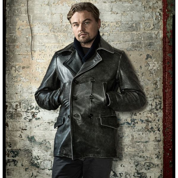 

version1930 s peacoat double-breasted fur coat the united states imported, Black