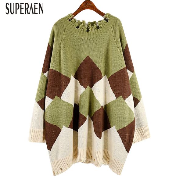 

superaen long-sleeved korean style pullovers sweaters women new 2019 autumn and winter ladies sweaters wild casual knit, White;black