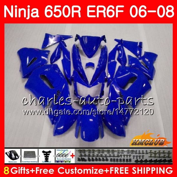 

Body for kawa aki ninja 650r er6 f er 6f 2006 2007 2008 cowling 29hc 72 ninja650r 650 r er6f 06 08 er 6f 06 07 08 fairing kit glo all blue