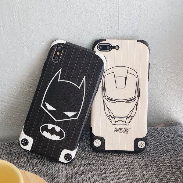 

для iphone 11 pro xs max хг marvel avengers телефон case 6 7 8 x plus iron man soft imd сотовый телефон дела