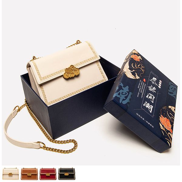 

women handbags woman pu leather lock sac a main solid vintage embroidery thread flap bags