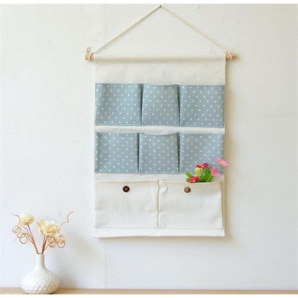 

portable storage makeup storage wall hanger bag 8-pocket organizer