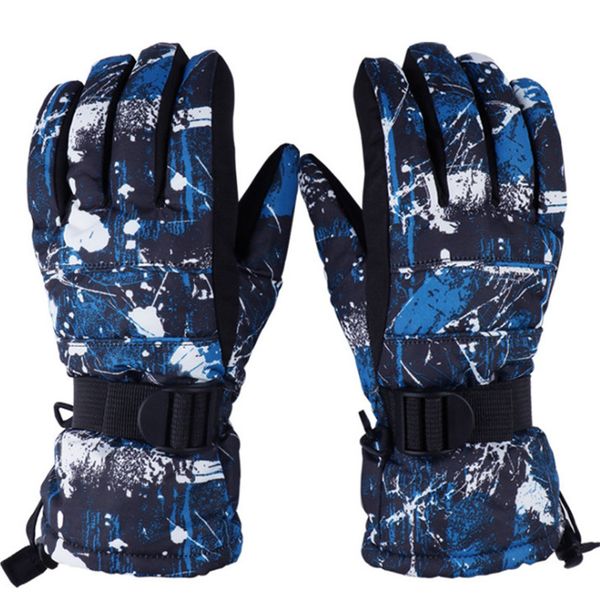 

ski gloves windproof and waterproof winter outdoor cycling anti-cold and thick warm gloves resistance to cold -30 degrees