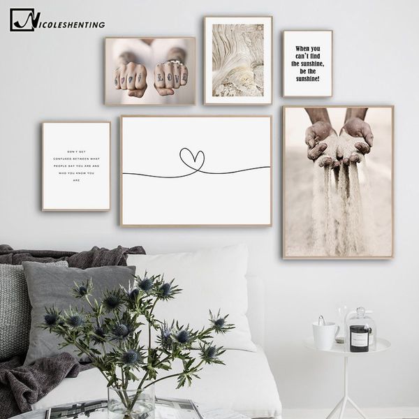 

healing мотивационная котировки холст nordic poster абстракционизм стена печать картина скандинавский современная домашнее украшение изображ