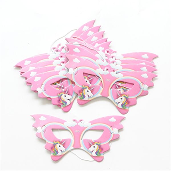 

unicorn party mask kids paper mask happy birthday party souvenir decorations baby shower supplies eye cover