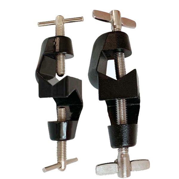 

100mm large cross clip right angle clip laboratory clamp angular iron handle cross double wire aluminum clamp