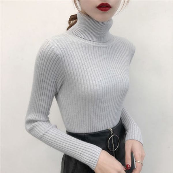 

new winter female knitted sweater women oversized sweaters and pullovers 2019 long sleeve grey pull femme for, White;black