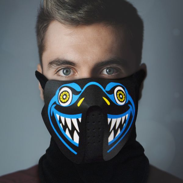 

party masque masquerade masks halloween neon led masker light horror mask