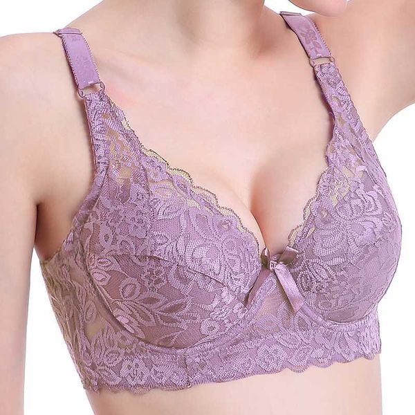 

bras 2021 plus large big size bralette lace for women's bra underwear lingerie super push up brassiere dropship, Red;black