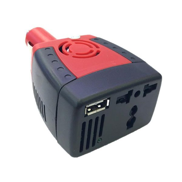 

150w 12v dc to 220v ac cigarette lighter power supply car power inverter converter adapter with usb charger port