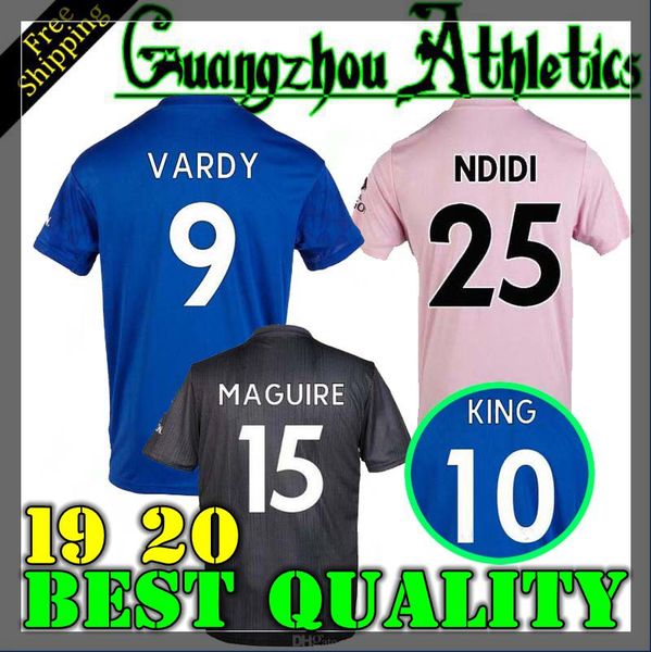

2019 2020 leicester soccer jersey 19 20 city vardy iheanacho maddison gray morgan maguire home away thailand quality football shirts, Black;yellow