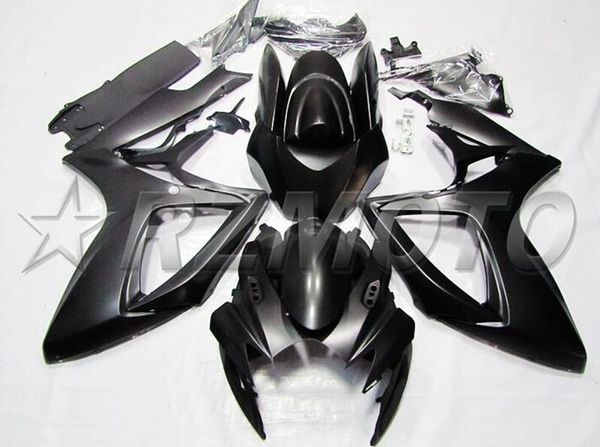 

4gifts new abs motorcycle full fairings set fit for suzuki gsx-r600 gsx-r750 600 750 k6 gsxr 2006 2007 06 07 black matte