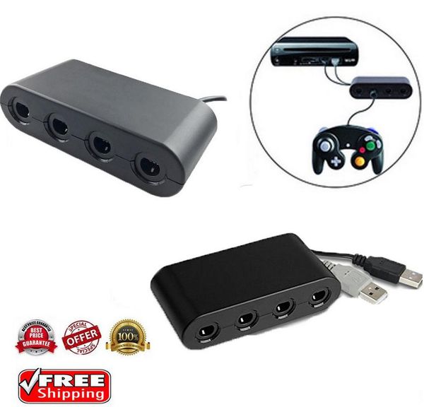 

адаптер game cube контроллер для nintendo wii u переключатель пк usb 4 порта