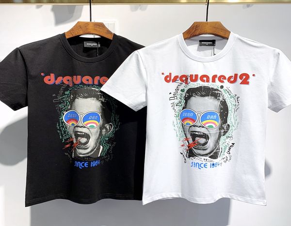 

new arrival clothing men's t-shirts print street dress tees short sleeve m-3xl dt554, White;black
