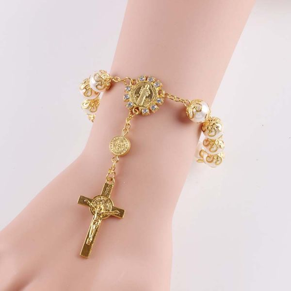 

religious jewelry religious catholic cross rosary bracelet