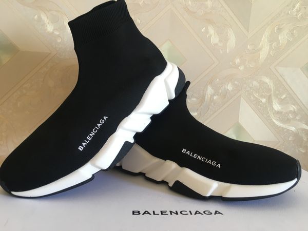 

New Sock Shoe Speed Trainer Casual Shoes Sneakers Speed Trainer Socks Race black Shoes men women 36-45 Free Shipping