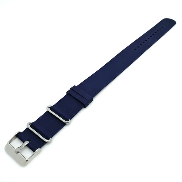 

eache 18mm 20mm 22mm silicone rubber nato watch band black blue waterproof straps, Black;brown