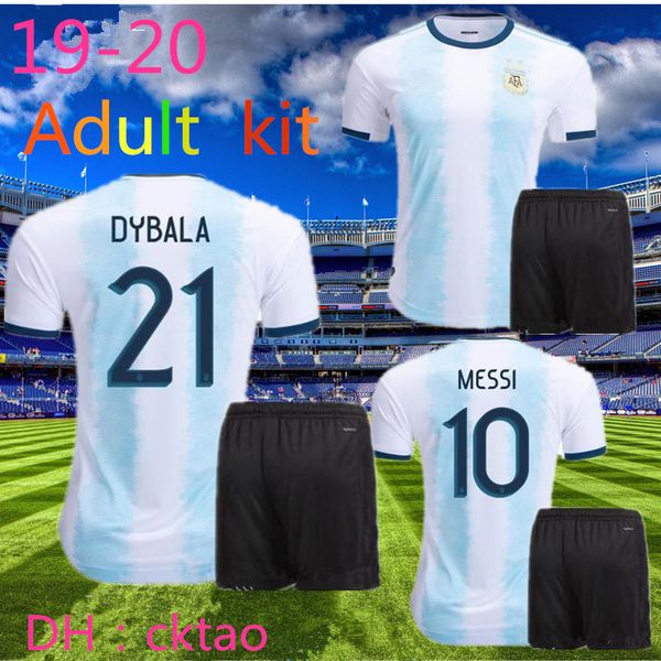 

kit land argentina soccer jersey copa america 2020 argentina football soccer shirt messi dybala aguero football fir, Black