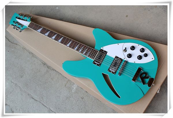 

12 strings r bridge semi-hollow body 2 pickups electric guitar with rosewood fingerboard,can be customized
