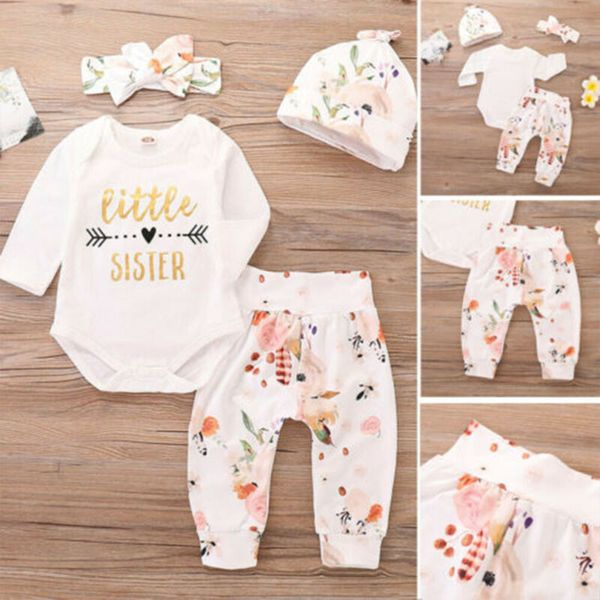 

baby boy girl clothes cute hooded long sleeve jumpsuit playsuit pants outfit set, White
