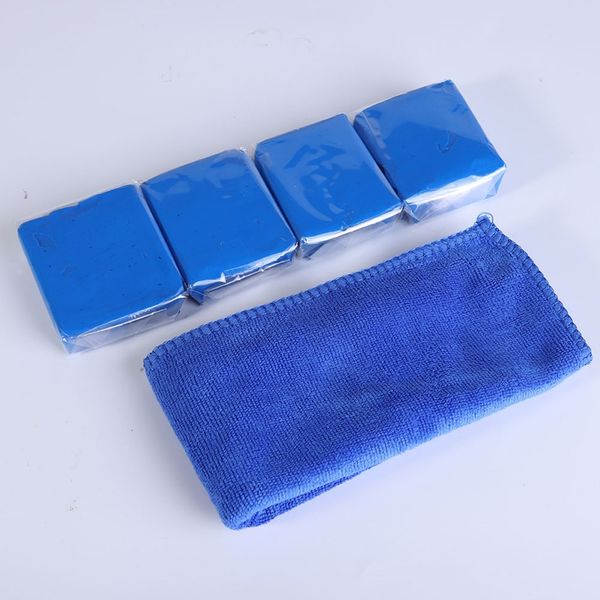 

4psc clay bar детализация auto car clean wash очиститель шлам mud удалить синий