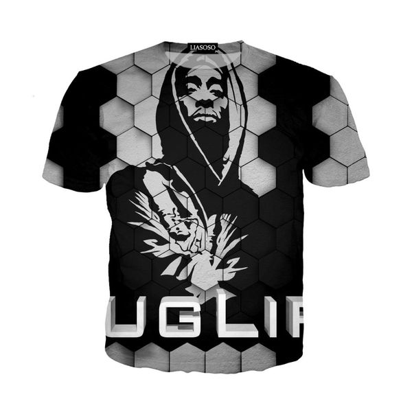 

popular singer rapper tupac 2pac t shirt men women funny 3d print summer short sleeve o neck crewneck casual a132, White;black