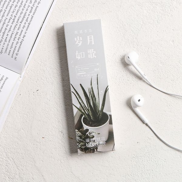 

30 pcs/set novelty years passing like songs paper bookmark book holder message card promotional gift stationery