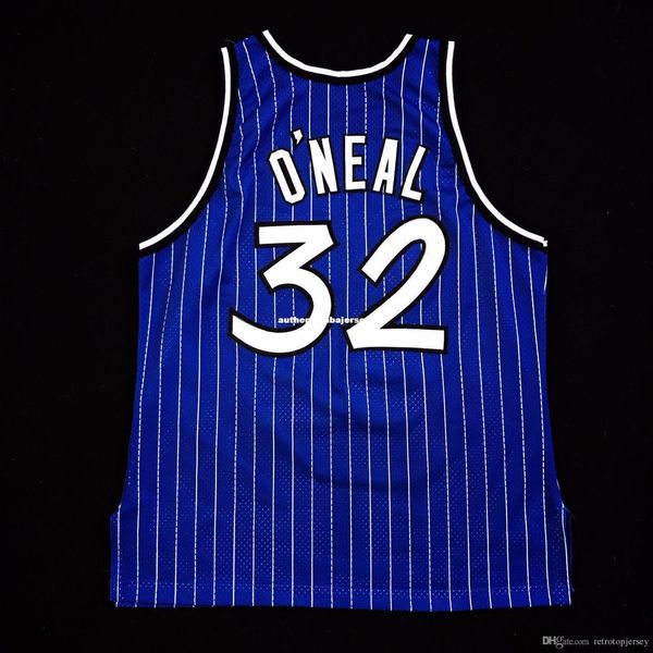 

100% stitched shaquille o'neal champion sewn blue jersey  - shaq oneal mens vest size xs-6xl stitched basketball jerseys ncaa, Black;blue