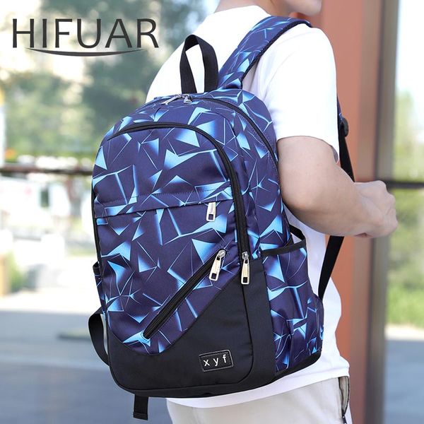 

men backpack casual outdoor computer travel pack college boys schoolbag trends comfortable practical large capacity backpacks