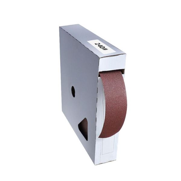 

polishing grit paper sanding drawable boxed woodworking 50m emery cloth abrasive belt furniture soft roll tool wide use grinding