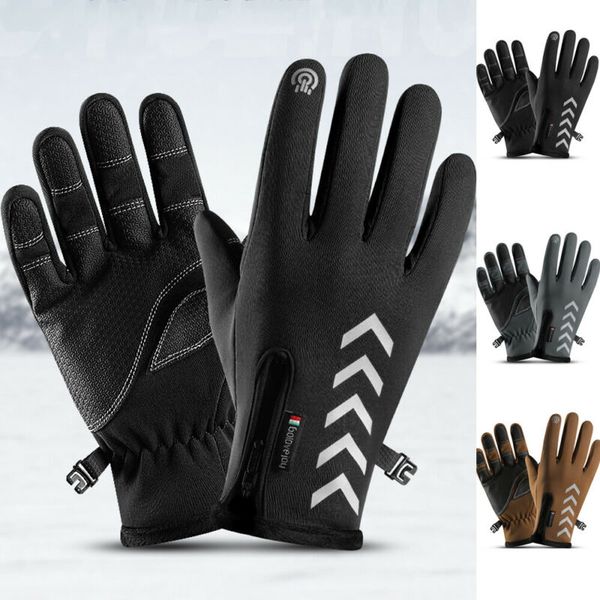 

men women winter touch screen gloves windproof outdoor sport thermal mittens