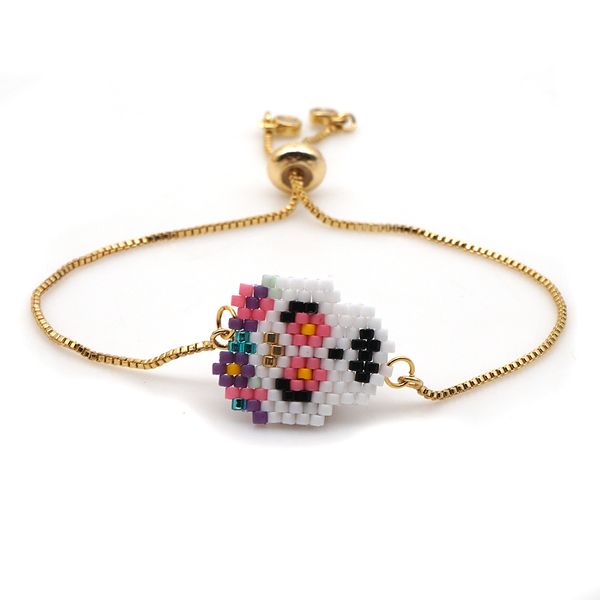 

go2boho 2020 bts accesorios fashion bracelets mexican women skull pulseras mujer moda 2019 miyuki women jewelry gold chain gift, Golden;silver