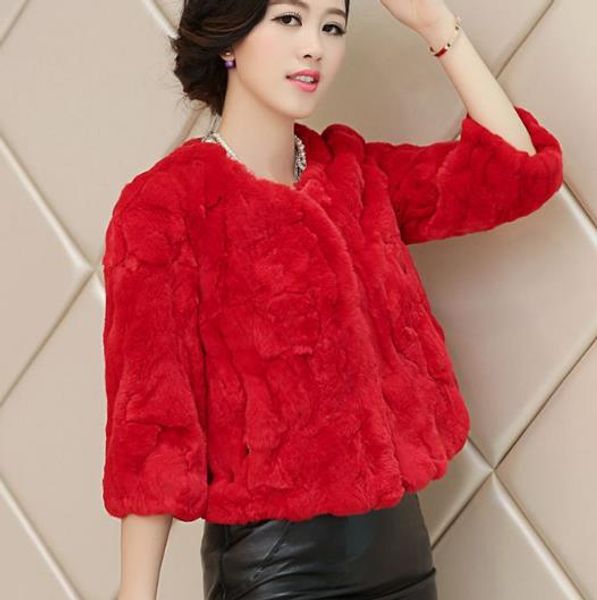 

vetement 2019 winter women's faux fur coat artificial fur overcoat furry jacket femme plus size furry fake outwear z197, Black