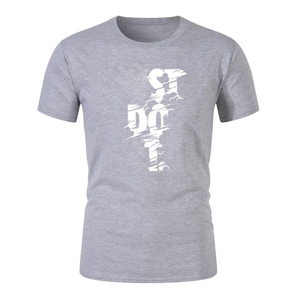 

Men Designer T Shirts Summer Men Fashion Casual Letter Printed Solid Color Short Sleeve T-Shirt S-2XL