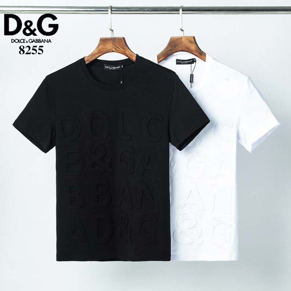 

2020europe and america men's t-shirt casual o-neck printing men's t-shirt fashion brand shortsleeve tshirt size -xxxl yst, White;black