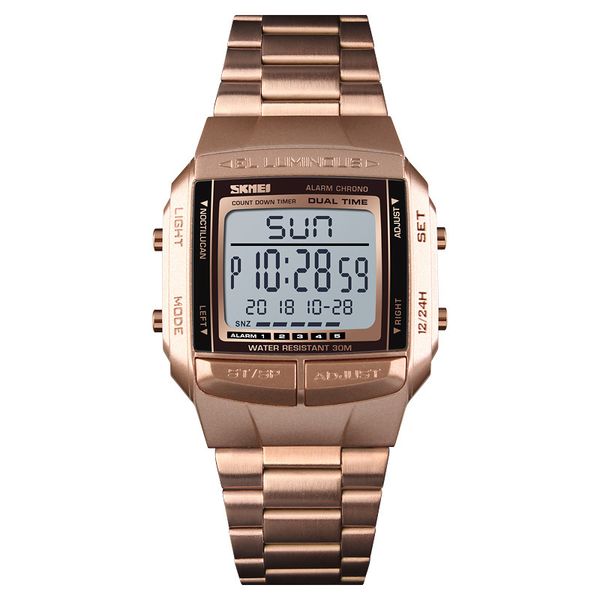 

military sports watches waterproof mens watches brand luxury clock electronic led digital watch men stainless steel 52