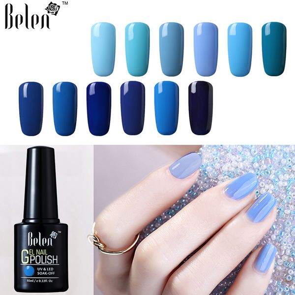 

belen 10ml blue color nail polish long lasting enamel semi permanent base paint gellak hybrid sale varnish lucky lacquer