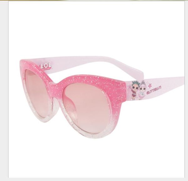 

colourful girls sunglasses in europe and america cartoon anti-ultraviolet sunshade glasses for children, White;black