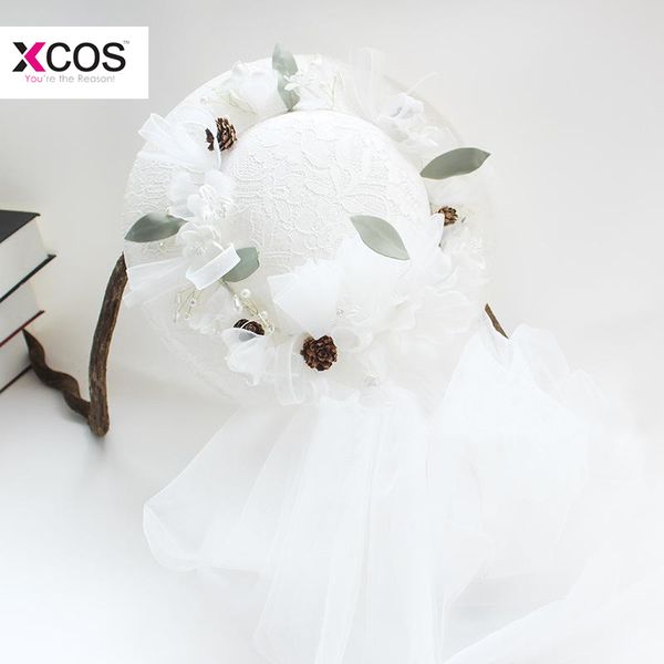 

romantic beach boho wedding hats fascinator for women elegant white pink beige three colors bridal bridesmaid accessories