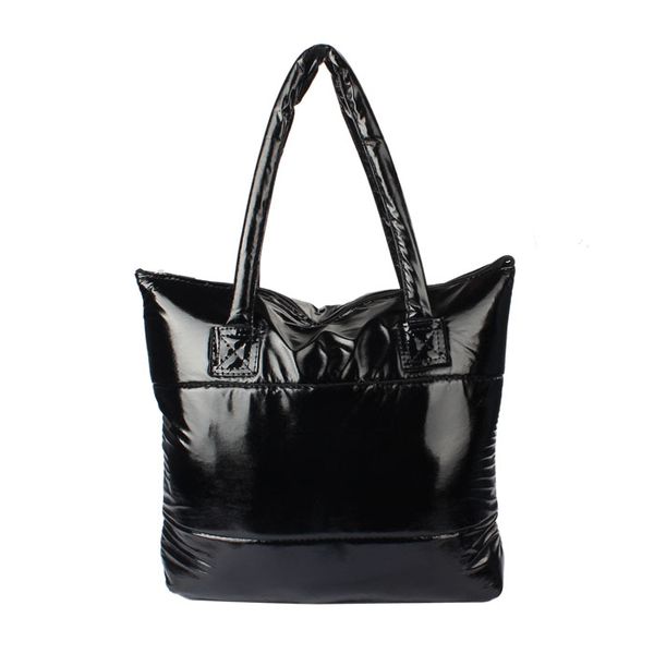 

women feather down messenger bag solid color shoulder bags wild casual tote zipper crossbody bags large mochila mujer #yj