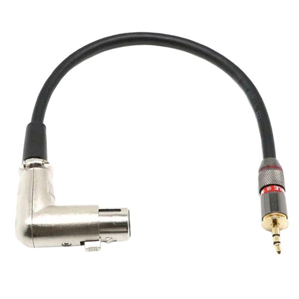 

xlr right angle female to 3.5mm male plug pro mic premium audio cable 1ft