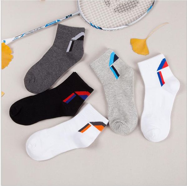 

men's autumn and winter cotton long tube men's socks cotton deodorant color matching sports socks, Black