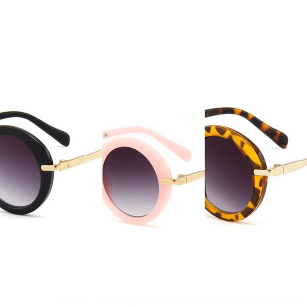 

round frame sun sun children's sunglasses metal frame children's glasses, Blue